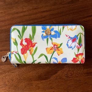 Tory Burch Floral Print Wallet